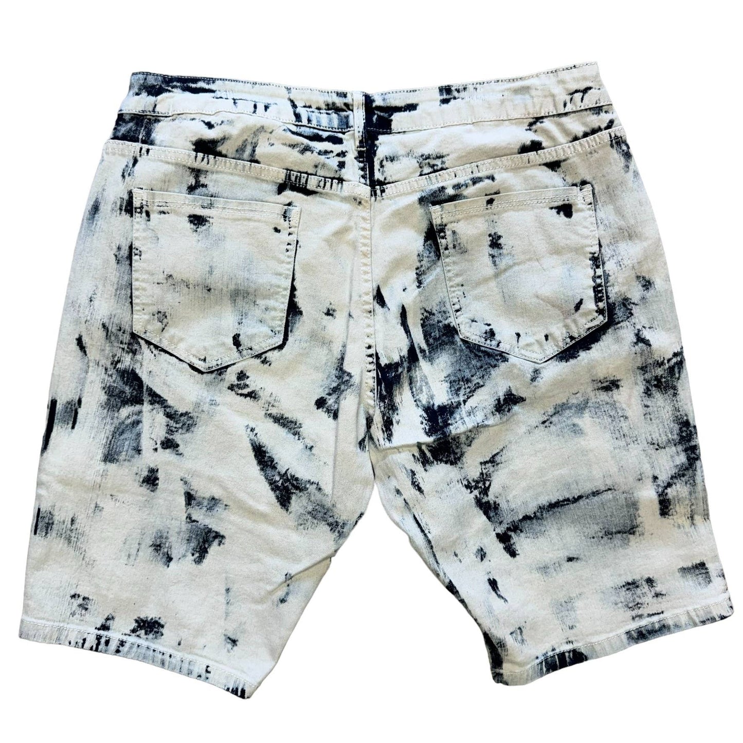 Lime Tree Clothing Inc. - Bleached Acid Wash Distressed Denim Shorts–Trendy & Stylish